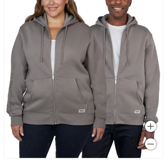 New! Gray Hoodie Sweatshirt Kirkland Signature Men/Women Size L/XL Or XL/XXL NWT - Picture 2 of 16